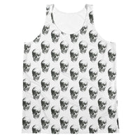Polka Skulls by Robert Bowen Unisex Tank Top - Robert Bowen Tees